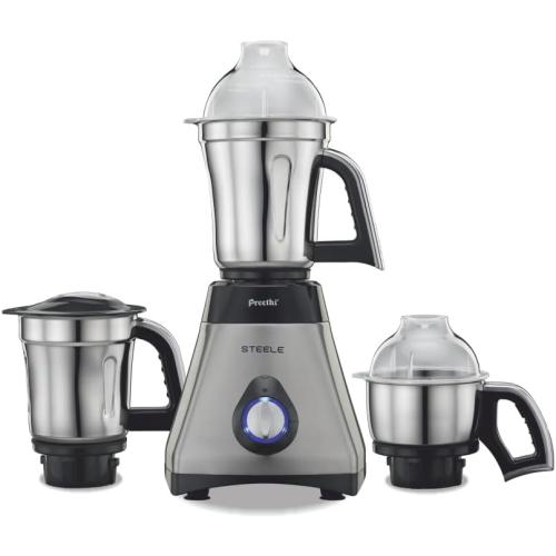 Preethi Steele Mixer Grinder with Turbo Vent and Improved Couplers