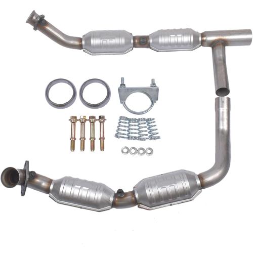 Y Pipe Catalytic Converter 50493 Replacement for Ford E-150 E-250 E-350 Super Duty 5.4L 2005-2008 AKWH