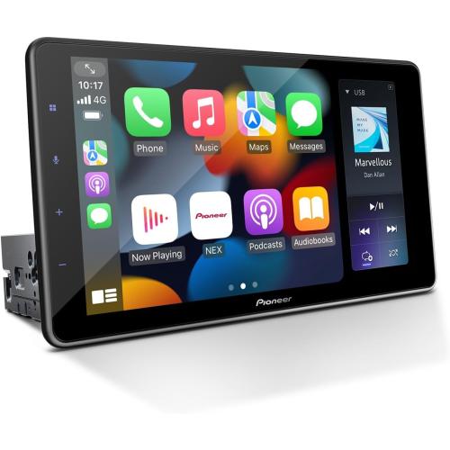 Pioneer DMH-WT3800NEX 9 Capacitive Touchscreen, Floating Display – Wireless & Wired Apple CarPlay & Android Auto, Amazon Alexa, Bluetooth, FLAC, Backup Camera, HD Radio