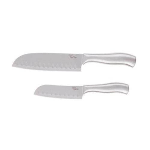Our Table 2-Piece Stainless Steel Santoku Knife Set