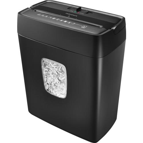 Insignia™ - 6-Sheet Crosscut Shredder - Black