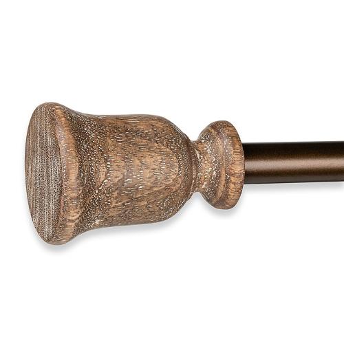 Bee & Willow Selah 48 to 84-Inch Adjustable Curtain Rod Set in Oak