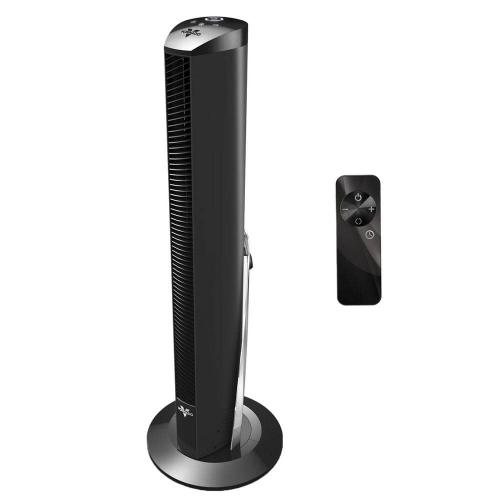 Vornado 37 in. 80 CFM - 99 CFM Tower V Flow Whole Room 4 Speed Adjustable Circulator Bathroom Exhaust Fan