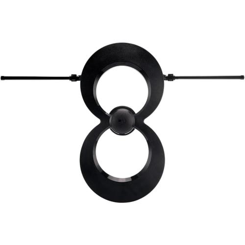 Antennas Direct ClearStream MAX-V Indoor Outdoor TV Antenna, UHF VHF Multi-Directional, 60  Mile Range, 4K 8K UHD, NEXTGEN TV – w/Wall Bracket(Black)