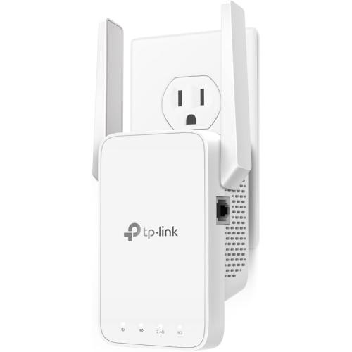 TP-Link AC1200 WiFi Extender, 2025 Wirecutter Best WiFi Extender, 1.2Gbps Home Signal Booster, Dual Band 5GHz/2.4GHz, Up to 1600 Sq.ft and 32 Devices, EasyMesh Compatible, One Ethernet Port (RE315)
