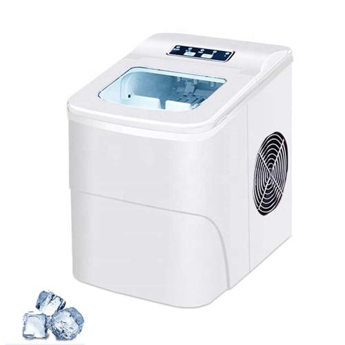 Portable Machine for Countertop - Makes 33 Lbs(15KG) of Ice Per 24 s - Ice Cubes Ready in 8 Minutes - Electric Ice Making Machine with Ice Scoop