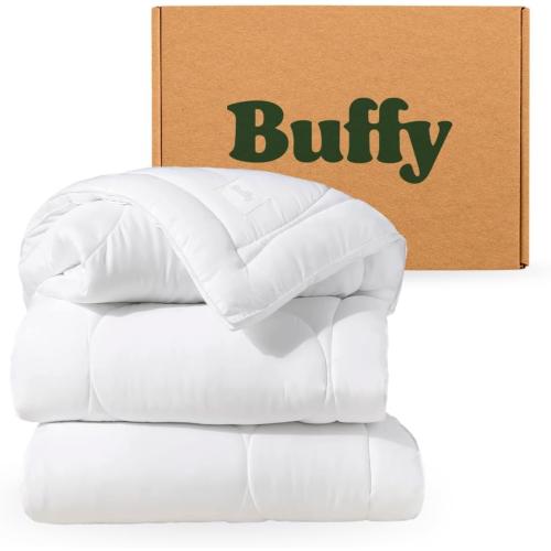 Buffy Cloud Cooling Comforter for Hot Sleepers, Machine Washable Lightweight Fluffy All-Season Temperature-Regulating Eucalyptus Lyocell Duvet Insert (King/Cal King)
