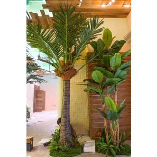Large Artificial Coconut Tree Fake Coconut Tree Indoor and Outdoor Decorative Plants 2.5m