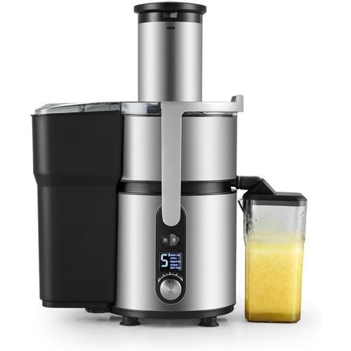 Quick Juicer Machine,Industrial Juicer Machines,Stainless Steel Juicer,Centrifugal Juicer Extractor,Juice Residue Separation, 5-Speed Adjustment,for Beverage Shops Kitchens