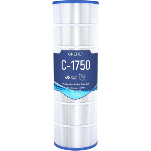 C1750 Pool Filter Cartridge, Compatible with Hayward C1750, CX1750RE, Replacement for Pleatco PA175, Unicel C-8417, Filbur FC-1294, Sta-Rite PXC175, 175 sq.ft, Dimensions: 28 3/16 x 8 15/16