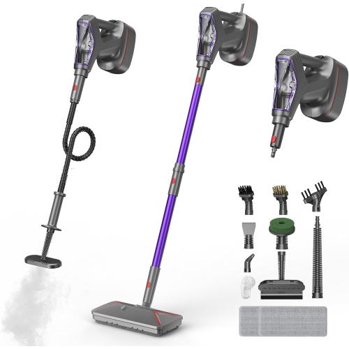 Steam Mop for Floor Cleaning, Heavy Duty 29-in-1 Steam Cleaner for Home with Detachable Handheld Steamer, for Hardwood, Tile, Walls, Grout, Windows, Furniture and Decks