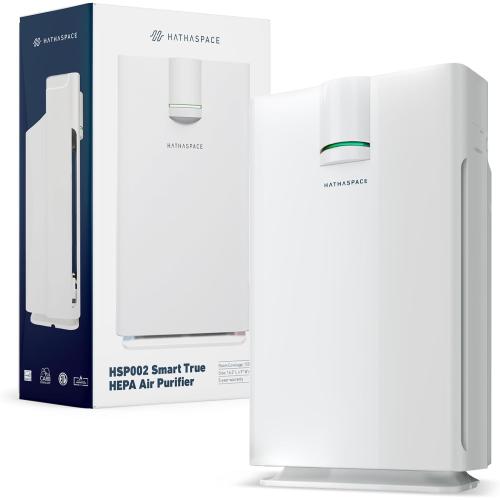 HATHASPACE HSP002 True HEPA Air Purifier | True HEPA Air Purifier for Home - Removes 99.9% of Dust, Smoke, Pet Dander & Odors, Covers Up to 1500 Sq Ft