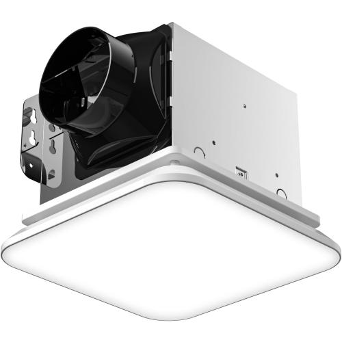 Fitop Bathroom Exhaust Fan with Light, 1.0 Sones 110 CFM 43W 1200LM
