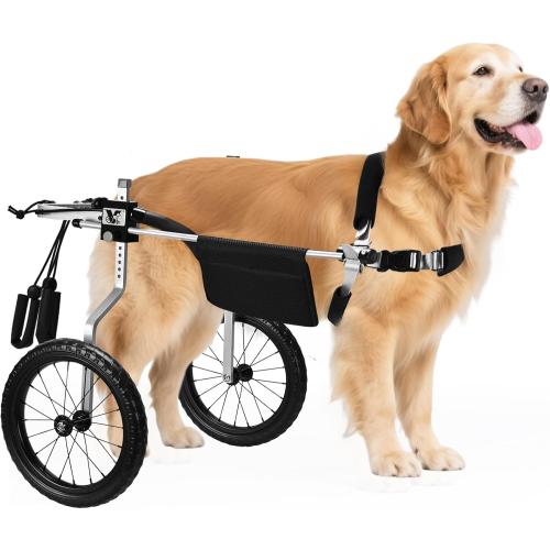 All-Terrain Dog Wheelchair for Back Legs - Lightweight & Adjustable for Medium to Large Dogs - Easy to Assemble Mobility Aid