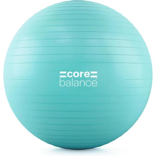 Core Balance Exercise Ball, Stability Ball for Yoga, Pilates and Fitness, Gym Ball for Home Gym and Office Chair, Training, Physical Therapy, Anti Burst, Pump Included, 55cm 65cm 75cm 85cm