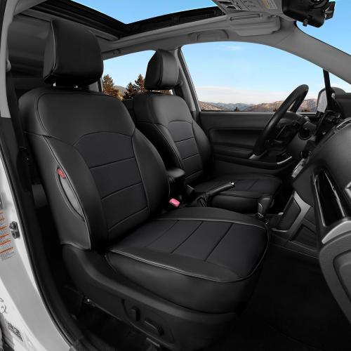 Custom 1:1 Fit Forester Seat Covers for 2025(Not for Wilderness) | for 2.5i, Premium, Sport, Limited, Touring & 2022–2025 Wilderness,Full Set Waterproof Leatherette,Pet & Kid Friendly,Black