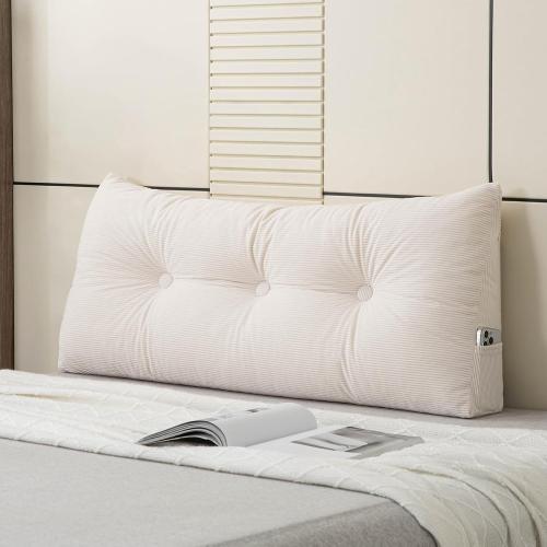Headboard Pillow Twin XL, Wedge, Reading Pillow for College Dorm Bed