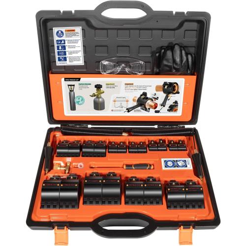 Pipe Freeze Kit, CST2 Pipe Freezing Kit For 1/8 to 2 OD, Use CO2 To Freeze Tube Wire Plumbing, Water Line Repair Tool Kit, Replacement For Cold Shot Pipe Freeze Kit