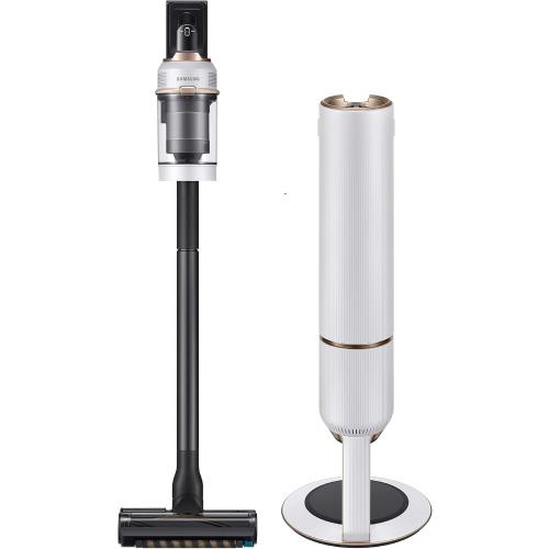 SAMSUNG BESPOKE Jet Cordless Stick Vacuum Cleaner w/ All In One Clean Station, Powerful Floor Cleaning for Carpet, Hardwood, Tile, Lightweight, 5-Layer Filter, VS20A95923W/AA, Misty White