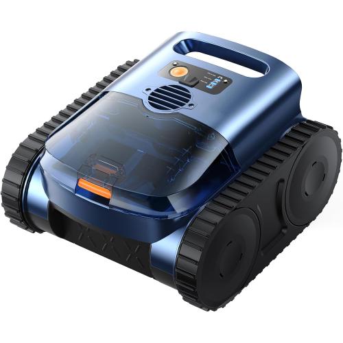 Robotic Pool Cleaner,Cordless Pool Vacuum for Inground Pools,Automatic Pool Cleaner Robot for Pool Floors,Drain Cleaning,Walls,Waterline,2150 Sq.ft,180min Runtime,3H Fast Charging Robot for Spa Pool