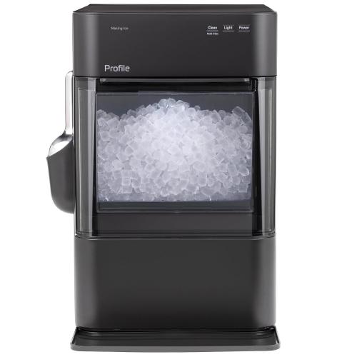 GE Profile Opal 2.0 Ultra Nugget Ice Maker with Scale Inhibiting Filter, Scoop Included, 38 lbs in 24 Hours, Pellet Ice Machine with WiFi & Smart Connected, Black