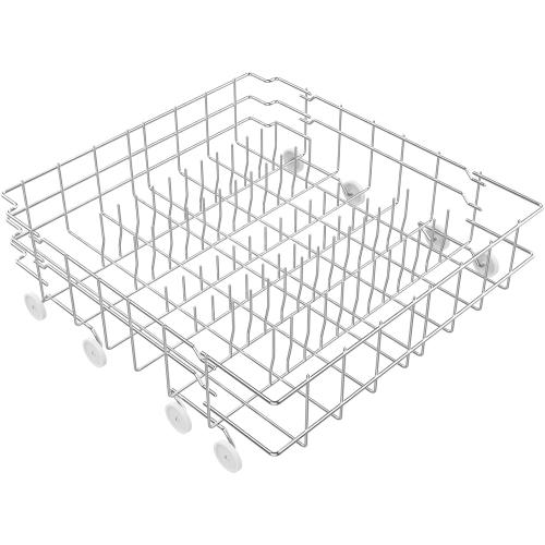 UPGRADED 304 Stainless Steel 808602302 5304535768 Dishwasher Lower Rack Replacement Compatible with Frigidaire Dishwasher Rack Parts with 154174501 Wheels Replaces 154432602 154432601 Dishwasher