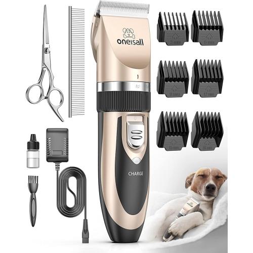 oneisall Low Noise Dog Clippers Grooming Kit for Dogs Cats Pets