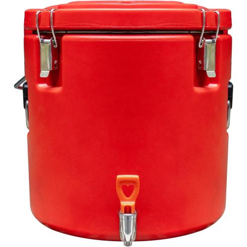COLOR ORANGE ❗❗Insulated Soup Container,7.9 Gallon Insulated Beverage Cooler, Commercial Food Warmer for Hot or Cold,32QT Hot Box for Catering,insulated drink dispenser with Stainless Steel Interior and Spout/Spigot