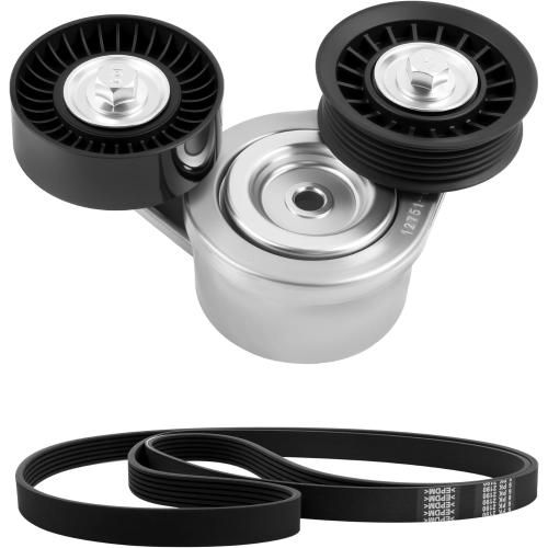 Belt Tensioner Assembly Serpentine Belt Tensioner Only - Compatible with 2000-2013 Dakota, Durango, Rˆam 1500, Nitro, Grand Cherokee, Commander, Aspen, Raider, Liberty - Replaces 53030958AC, 39120