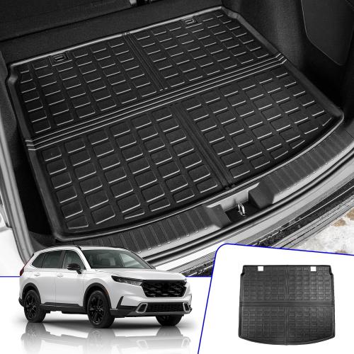 Rongtaod Cargo Mat for 2023 2024 2025 2026 Honda CRV (Include Hybrid) | with Upper Deck, Cargo Liner Trunk Mat TPE All Weather Trunk Liner Honda CR-V Accessories