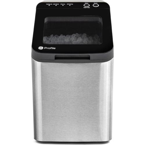 GE Profile Opal 1.0 Nugget Ice Maker| Countertop Pebble Ice Maker | Portable Ice Machine Makes up to 34 lbs of Ice Per Day | Stainless Steel