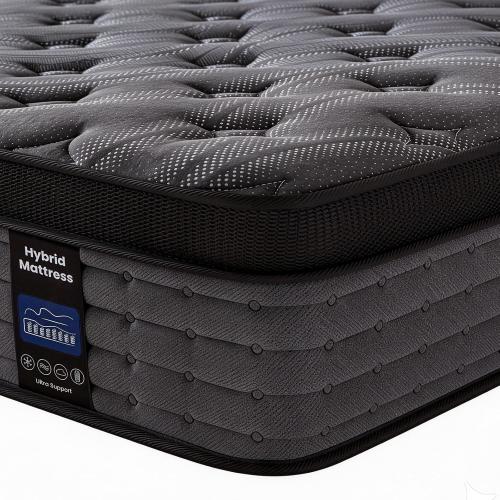 Inofia Mattress, 12 Inch Hybrid Gel Memory Foam & Pocket Springs Mattress,Less Motion Transfer,Original Comfort,Black