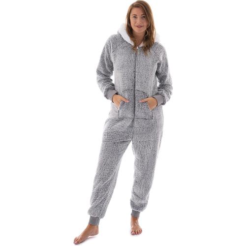 Size L The Big Softy - Adult Onesie Pajamas for Women, Teddy Fleece Womens Onesie Pajamas, Fuzzy Pajama Onesies for Women, Teens PJs