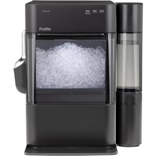 GE Profile Opal 2.0 Ultra Nugget Ice Maker with Side Tank and Scale Inhibiting Filter, Scoop Included, 38 lbs in 24 Hours, Pellet Ice Machine with WiFi & Smart Connected, Black