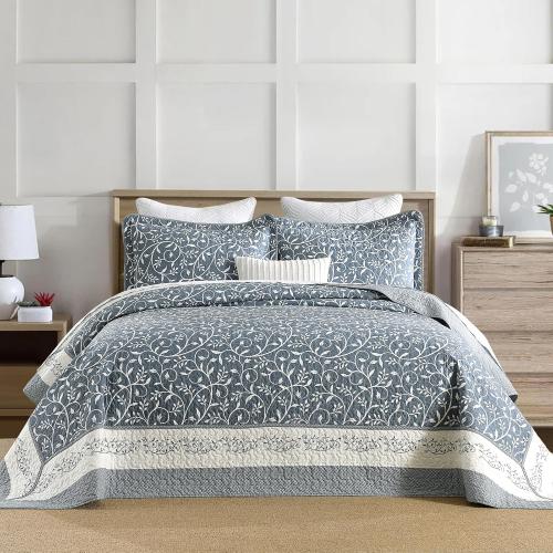 DDUOXIN Lightweight King Bedspread 120x120 - 100% Cotton Reversible Oversized King Quilt