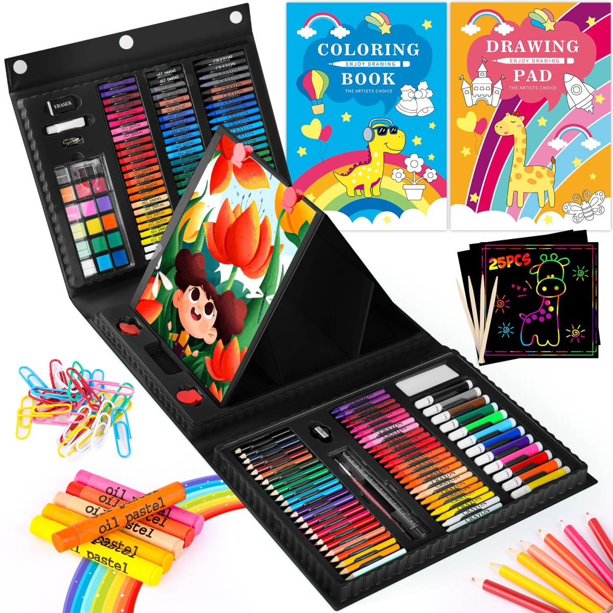 iBayam Art Kit 251Pack Art Supplies Drawing Kits Arts and Crafts Gifts ...