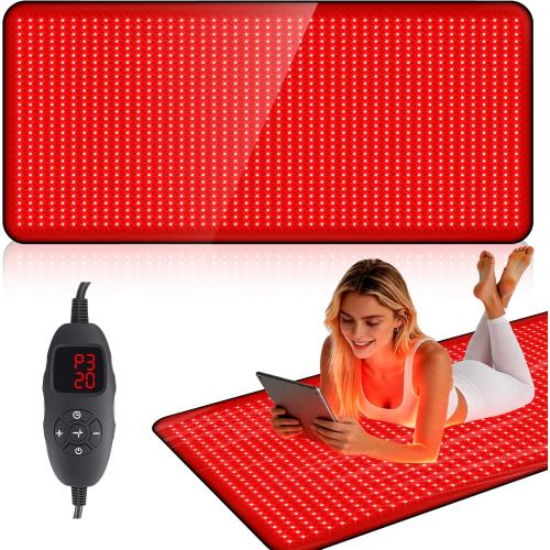 Full Body Red Light Therapy Mat, Large Size Red Light Therapy for Body 660 & 850nm Dual Wavelength Red Light Blanket, Birthday Christmas Gifts for Women Men Mom Dad Father Lover 76.8x33.4
