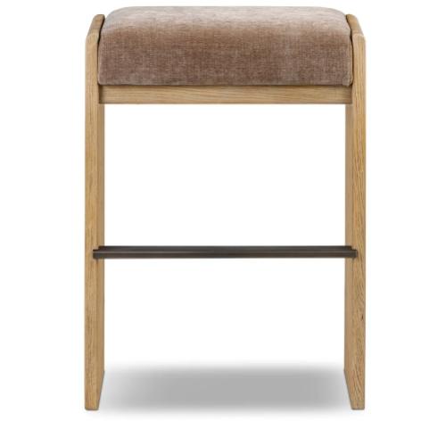 Native Citizen Nash Bar   Counter Stool Regular Light Brown and Light Oak