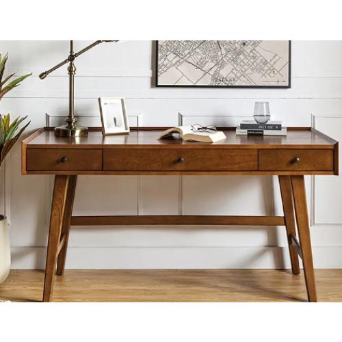 Edward Desk With Built In Outlets Walnut