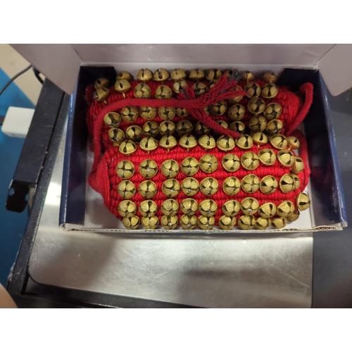 eSplanade Dance Ghungroo (50   50) Red 5 Line Ghungroo with Cushion Pads | Bell, Ghungru 5 Line Red Pad