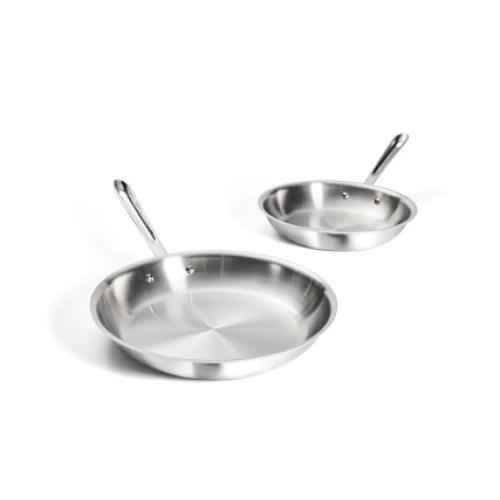 D3 Stainless 3-ply Bonded Cookware Set, 2 piece Fry Pan Set, 8 & 10 inch