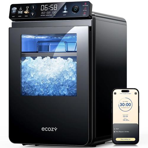 ecozy Nugget Ice Maker Countertop, Smart Ice Machine with APP Control