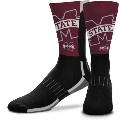 Size Youth For Bare Feet NCAA Adult State and University Crew Socks - Polyester blend - Unisex - High-performance socks provide