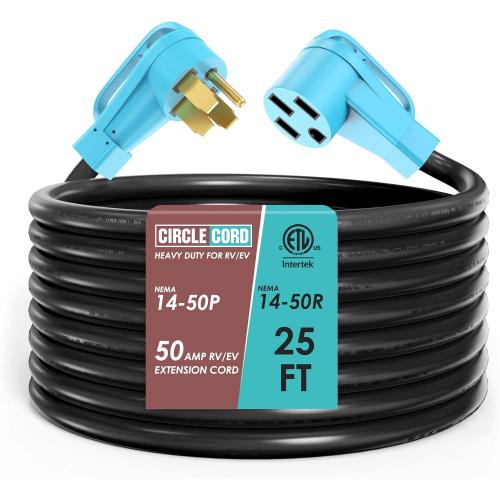 50 Amp 25 Feet RV/EV Charging Extension Cord