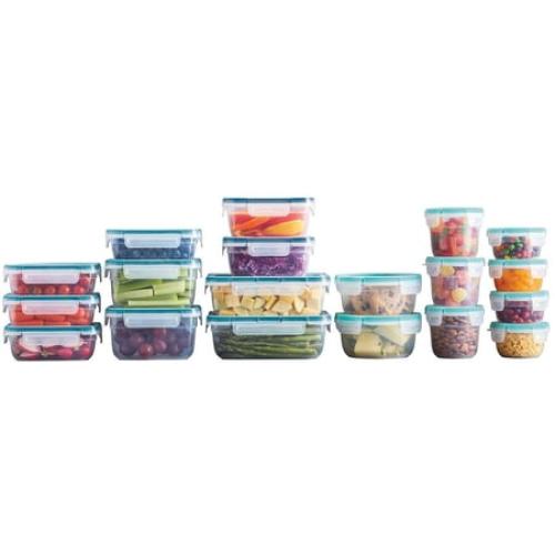 Snapware 38 Pieces Food Storage Airtight & Leak Proof Lids BPA Free Plastic complete set