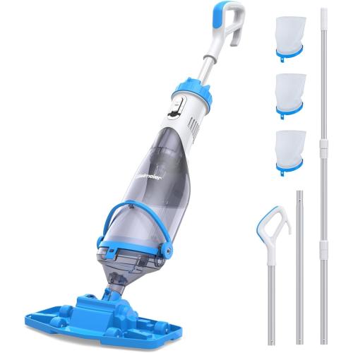 BIELMEIER Cordless Handheld Pool Vacuum 19 GPM with Telescopic Pole