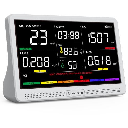 16 in 1 Air Quality Monitor Indoor 7 High-Precision Real-Time CO2 Monitor