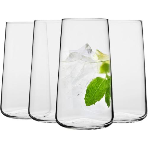 KROSNO Water Glasses Set of 4, 20.3 oz, Infinity Collection