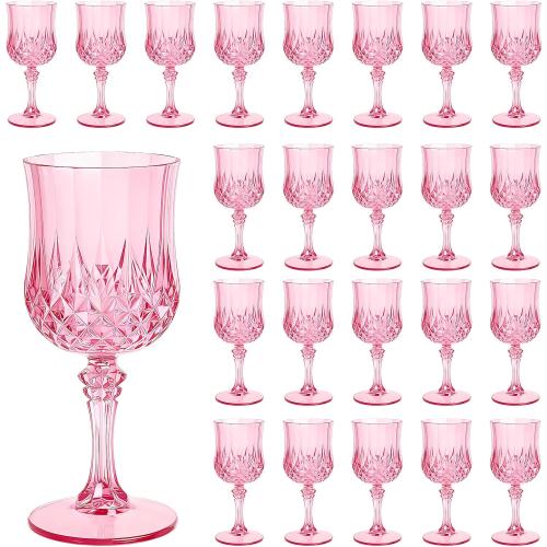Plastic Wine Glasses Set