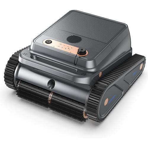 Cordless Robotic Pool Cleaner for Walls & Waterline, Automatically Climbs & Cleans, No Hand-Scrubbing, Auto-Docking, 150min Runtime Pool Vacuum Robot for Inground Pools up to 2600 Sq.ft
